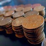 Monete da 50 centesimi rare che possono valere migliaia di euro, esposte in un portafoglio.